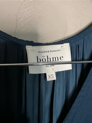 Bohme Willa Teal Tiered Ruffle Midi Dress Romantic Boho thumbnail 5