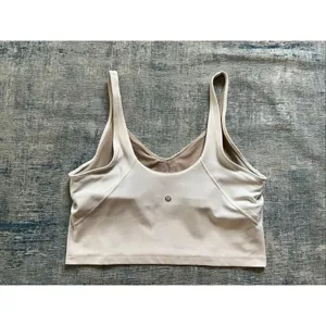 Lululemon White Align Cropped Athletic Tank Size 14 thumbnail 2