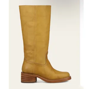 FRYE campus 14L Leather Boots in banana NEW thumbnail 2