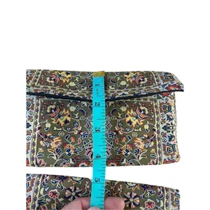 Tapestry pattered trifold wallet with matching checkbook cover thumbnail 7