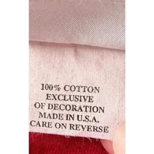 Y2K Hot Cotton Marc Ware L Red Long Sleeve Graphic Tee Made in USA thumbnail 3