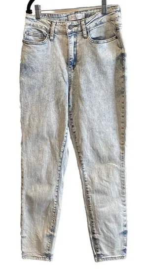 Judy Blue Womens 3/26 Slim Fit Jeans Light Acid Wash JB88241 High‎ Rise Preppy thumbnail 1