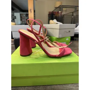 Sam Edelman Kit Dahlia Pink Square Toe Slingback Cylindrical Block Heel Sandals‎ thumbnail 4
