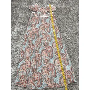Blue B Collection Women’s Maxi Dress Paisley Boho Strappy V-Neck Beach Resort S thumbnail 12