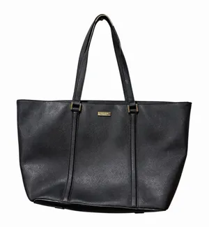 Kate Spade New York Black Leather Tote Bag Purse‎ Large Cow Leather Classic thumbnail 1