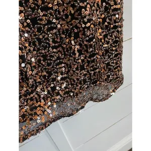 Eliza J Womens Bronze Black Sequin Puff Sleeve Shift Mini Dress‎ Size 10 thumbnail 7