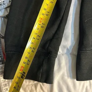 Large Heart Hoodie Black with Zipper and front pockets thumbnail 6