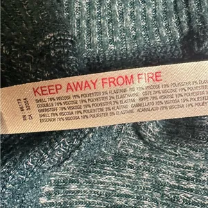 Anthropologie Daily Practice Cropped Waffle Knit Hoodie Teal thumbnail 4