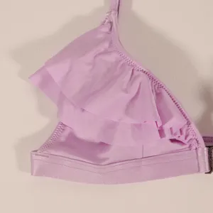 NWT Seafolly X Revolve Shine On Fixed Tri Bikini in Lilac thumbnail 5