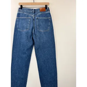 Massimo Dutti Womens Jeans Blue Denim Relaxed Fit Tapered High Rise Y2K Size 6 thumbnail 8