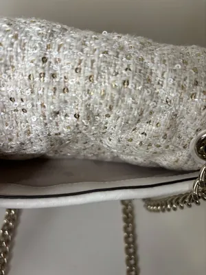 Kate Spade Natalia Sequin Tweed Medium Flap Crossbody Shoulder Bag thumbnail 3