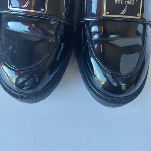 Y2k Nautica Preppy Black Patent Loafers Size 8 1/2 thumbnail 3