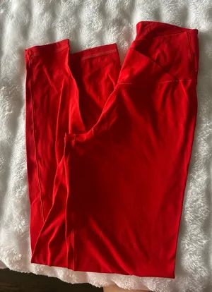 Red Offline Aerie Leggings thumbnail 1
