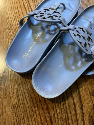 Tory Burch Miller Cloud Lite Thong Sandals Blue Size 8.5 thumbnail 2