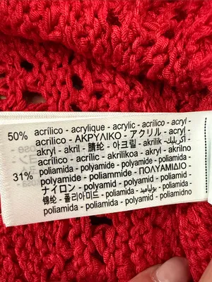 Zara Red Crochet Knit Short Sleeve Button Up Cardigan Sweater thumbnail 4