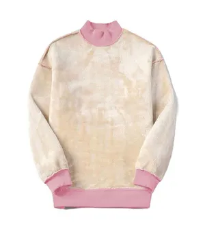 NEW Winter Pullover Sherpa Fleece Heavyweight Sweatshirt S Pink thumbnail 3