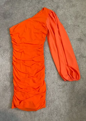 Hello Molly One Sleeve Mini Dress thumbnail 1