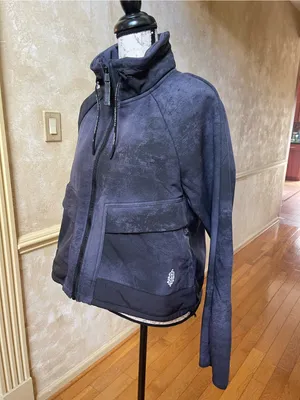 Free people Movement Canyon Crashin’ Textured Full Zip Active Jacket Sz Small thumbnail 5