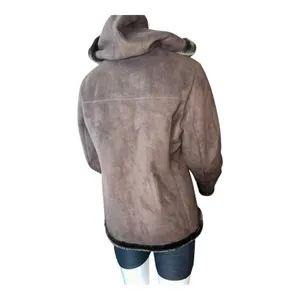Jones New York Womens Brown Long Sleeve Hooded Fleece Full-Zip Jacket Size M thumbnail 4