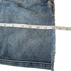 We The Free Denim Zip Up Mini Skirt Raw Hem Size 24 Coastal Cowgirl Concert Boho thumbnail 8