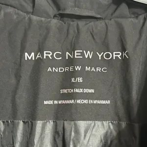 Marc‎ New York by Andrew Marc Size XL Faux Down Puffer Jacket Black Full Zip thumbnail 3