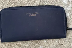 Moschino Cheap and Chic Wallet Womens Size OS Black Zip Around Nylon Designer thumbnail 1