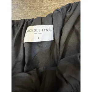 Nichole Lynel The‎ Label Mini skirt sequin bubble black Size Large Glam Cocktail thumbnail 6