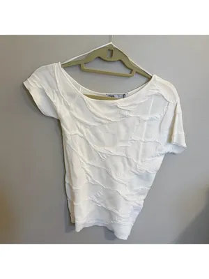 Zara Asymmetrical Knit Top thumbnail 2