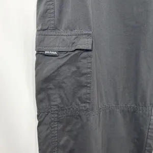 Prana Large Cargo Pants Black Hiking Straight Leg Outdoor USA VTG Y2K 1142 thumbnail 6