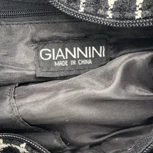 Giannini Black & White Grid Pattern “Dumpling” Handbag thumbnail 7
