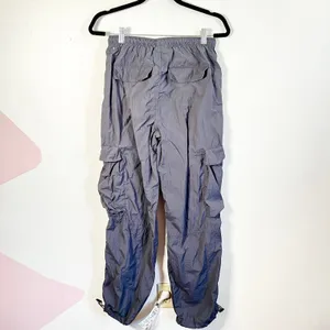 Garage Women's Gray High Waisted Cargo Baggy Parachute Trousers Pants‎ Size XS thumbnail 2