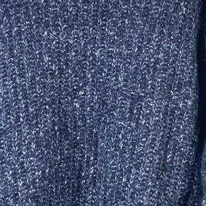 A New Approach ANA Sweater Women's Medium Wool Blend Blue Marble Knit Crewneck thumbnail 2