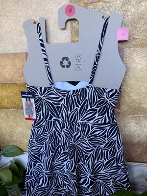 NEW Lands’ End UPF 50+ Adjustable Convertible Swim Abstract Floral Dress, Size M thumbnail 9