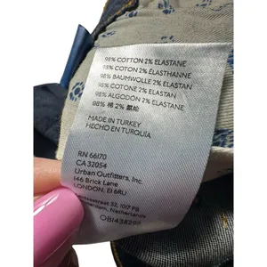NWT PILCRO Anthropologie 28 Split Hem Straight Leg Jeans Stretch High Rise R11-7 thumbnail 13