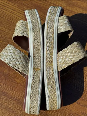 MIA Raffia Platform Slide Sandals Women’s Size 10 Tan Woven Summer thumbnail 6