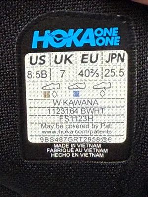 Hoka One One Kawana Women's Black/White Running Shoes Size 8.5B thumbnail 7