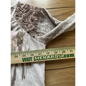 Miss Me Women Size Medium Blouse Western Lace Boho Country Cowgirl Embellished‎ thumbnail 5