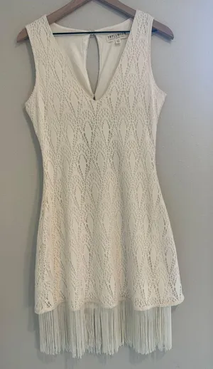 Idyllwind Off White Dress Size Small thumbnail 1