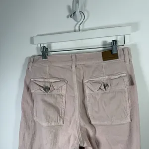 American Eagle Super High Rise Baggy Wide Leg‎ Jeans Pink Boho Womens 6 Short thumbnail 5