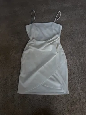 Windsor White Ruched Mini Dress thumbnail 2