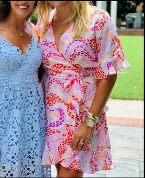 Marie Oliver Floral Wrap Dress thumbnail 2
