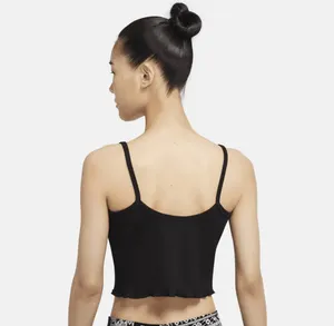 NWT Nike Femme Ribbed Crop Top Pink Medium thumbnail 5