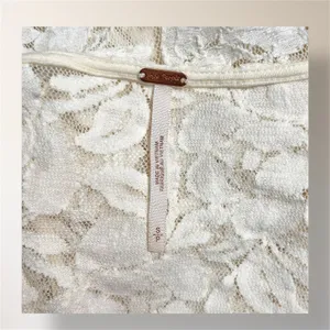 Free People Ivory Miles of Lace Mini Dress Sleeveless Boho Spring Wedding Guest‎ thumbnail 10
