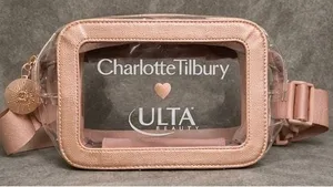 Charlotte Tilbury x Ulta Beauty Clear Cosmetic Belt Bag with Adjustable Strap thumbnail 1