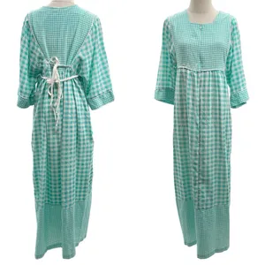 Leisure Life Vintage Gingham Lounge House Dress XL thumbnail 2