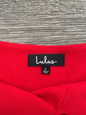 Lulus Red cropped cami tank thumbnail 4