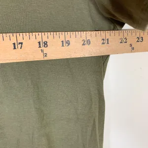 Noble Outfitters Womens 1X Olive Green Tag-Free V-Neck Short Sleeve Tee Shirt thumbnail 5