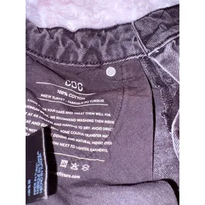 BDG Urban Outfitters Black Distressed Denim Mom Skirt Frayed‎ Hem Size W25 L32 thumbnail 11