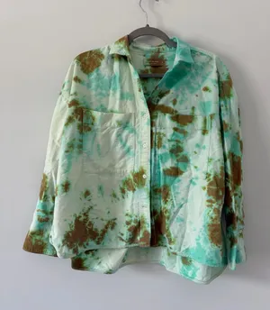Everlane Organic Cotton Relaxed Boxy Fit Button Down Long Sleeve Blouse S thumbnail 1
