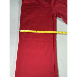 Red Unisex Jogger Sweatpants Drawstring Elastic Waist Classic Minimalist Small‎ thumbnail 5